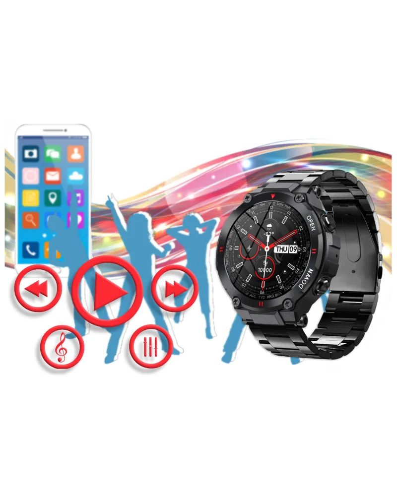 SMARTWATCH MĘSKI GRAVITY GT7-2 - WYKONYWANIE POŁĄCZEŃ (sg016b) SMARTWATCH MĘSKI GRAVITY GT7-2 - WYKONYWANIE POŁĄCZEŃ (sg016b)
