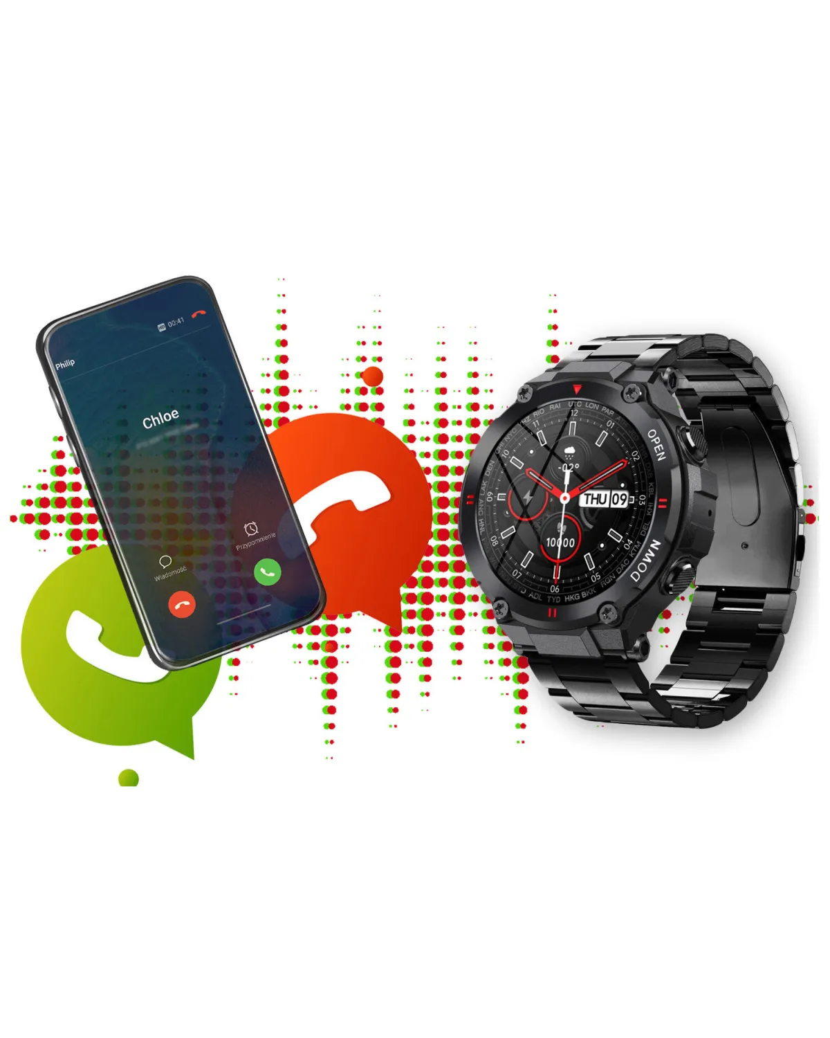 SMARTWATCH MĘSKI GRAVITY GT7-2 - WYKONYWANIE POŁĄCZEŃ (sg016b) SMARTWATCH MĘSKI GRAVITY GT7-2 - WYKONYWANIE POŁĄCZEŃ (sg016b)