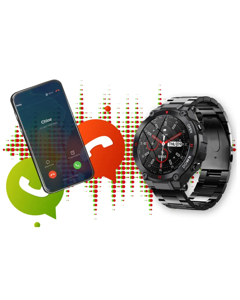 SMARTWATCH MĘSKI GRAVITY GT7-2 - WYKONYWANIE POŁĄCZEŃ (sg016b) SMARTWATCH MĘSKI GRAVITY GT7-2 - WYKONYWANIE POŁĄCZEŃ (sg016b)