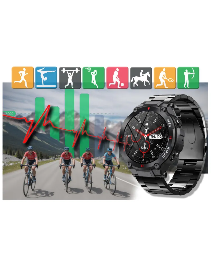 SMARTWATCH MĘSKI GRAVITY GT7-2 - WYKONYWANIE POŁĄCZEŃ (sg016b) SMARTWATCH MĘSKI GRAVITY GT7-2 - WYKONYWANIE POŁĄCZEŃ (sg016b)
