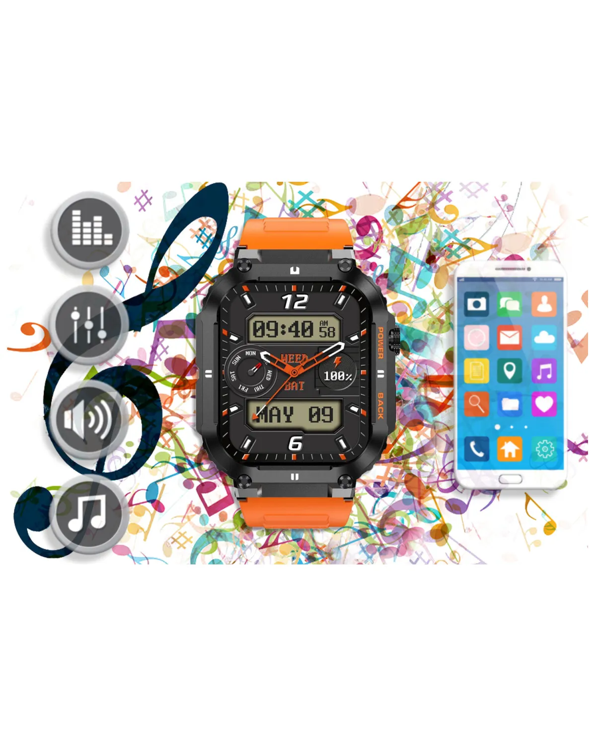 SMARTWATCH MĘSKI GRAVITY GT6-3 - WYKONYWANIE POŁĄCZEŃ, MONITOR SNU (sg020c) SMARTWATCH MĘSKI GRAVITY GT6-3 - WYKONYWANIE POŁĄCZEŃ, MONITOR SNU (sg020c)