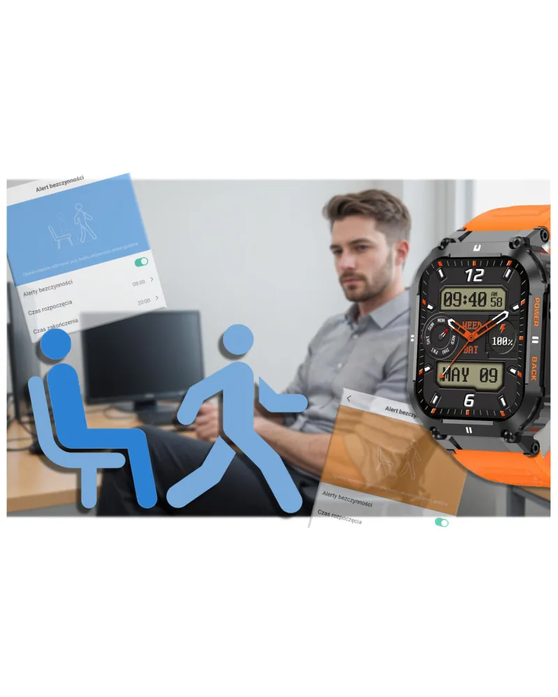 SMARTWATCH MĘSKI GRAVITY GT6-3 - WYKONYWANIE POŁĄCZEŃ, MONITOR SNU (sg020c) SMARTWATCH MĘSKI GRAVITY GT6-3 - WYKONYWANIE POŁĄCZEŃ, MONITOR SNU (sg020c)
