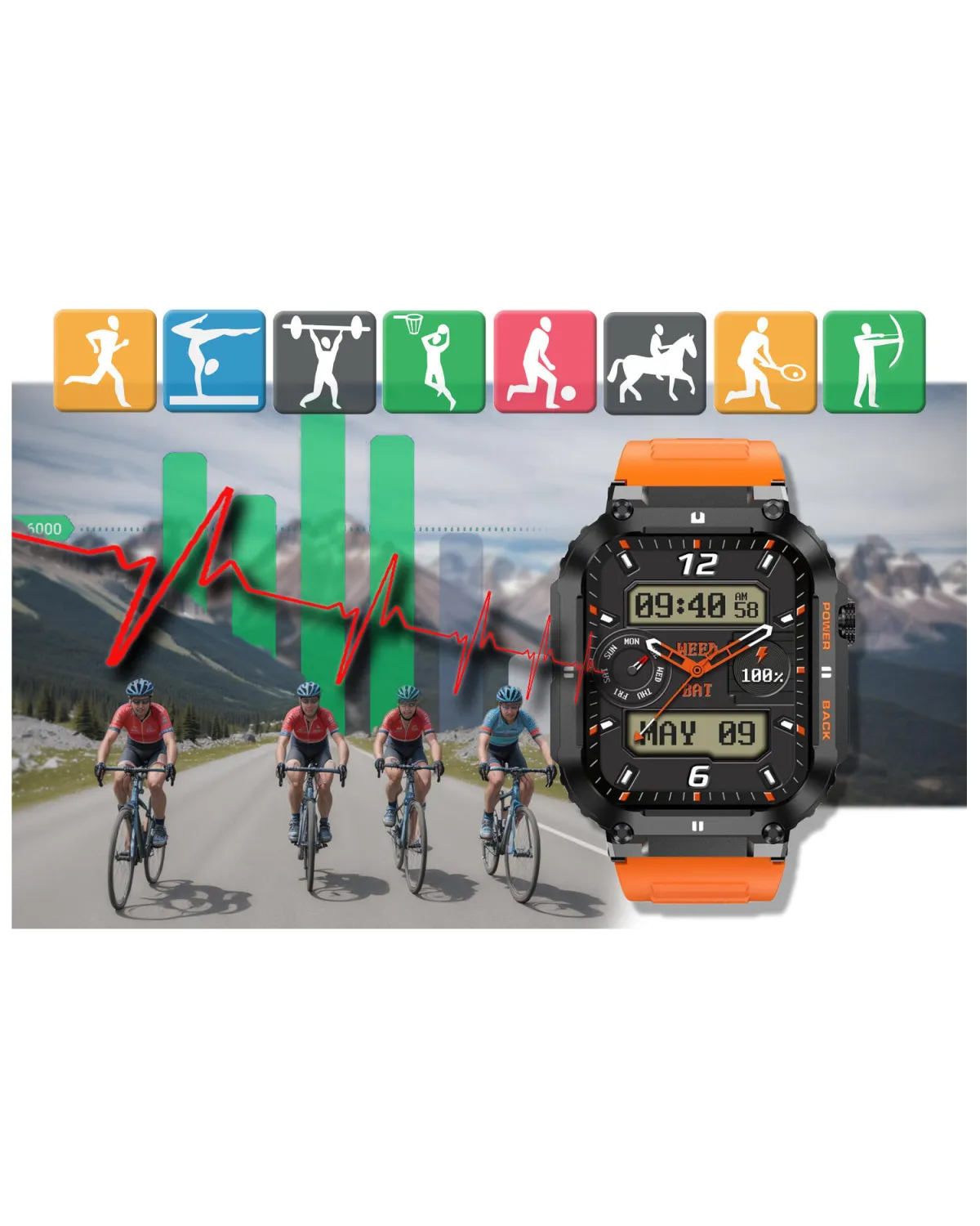 SMARTWATCH MĘSKI GRAVITY GT6-3 - WYKONYWANIE POŁĄCZEŃ, MONITOR SNU (sg020c) SMARTWATCH MĘSKI GRAVITY GT6-3 - WYKONYWANIE POŁĄCZEŃ, MONITOR SNU (sg020c)