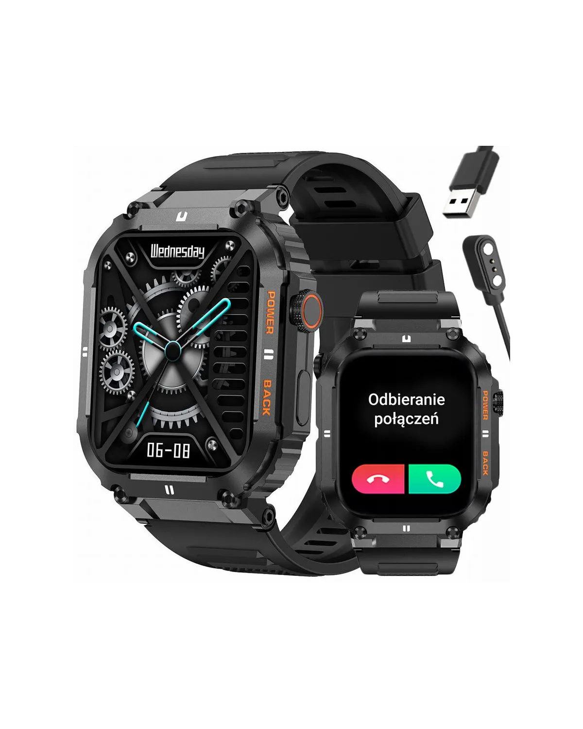 SMARTWATCH MĘSKI GRAVITY GT6-1 - WYKONYWANIE POŁĄCZEŃ, MONITOR SNU (sg020a) SMARTWATCH MĘSKI GRAVITY GT6-1 - WYKONYWANIE POŁĄCZEŃ, MONITOR SNU (sg020a)