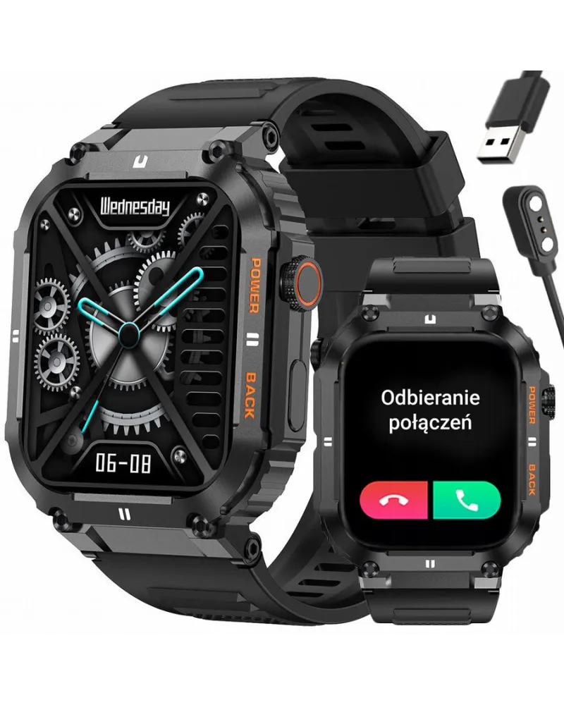SMARTWATCH MĘSKI GRAVITY GT6-1 - WYKONYWANIE POŁĄCZEŃ, MONITOR SNU (sg020a) SMARTWATCH MĘSKI GRAVITY GT6-1 - WYKONYWANIE POŁĄCZEŃ, MONITOR SNU (sg020a)