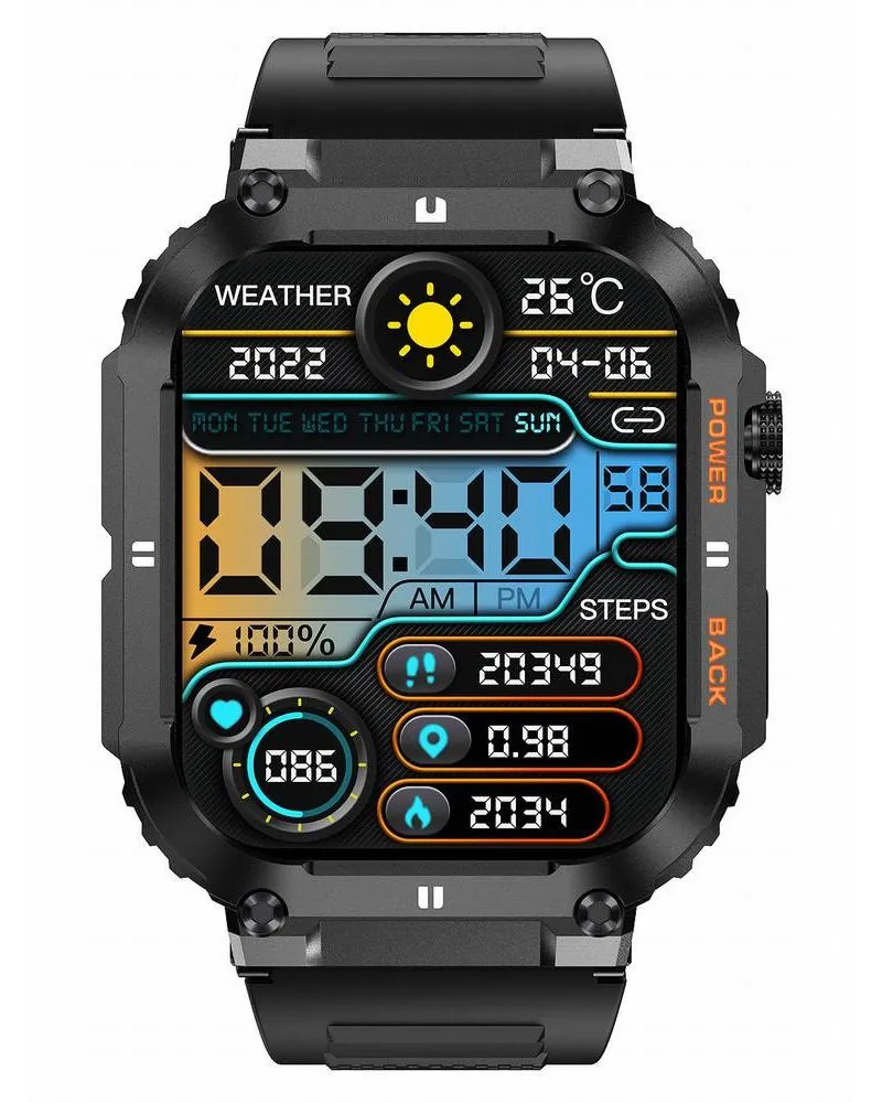 SMARTWATCH MĘSKI GRAVITY GT6-1 - WYKONYWANIE POŁĄCZEŃ, MONITOR SNU (sg020a) SMARTWATCH MĘSKI GRAVITY GT6-1 - WYKONYWANIE POŁĄCZEŃ, MONITOR SNU (sg020a)