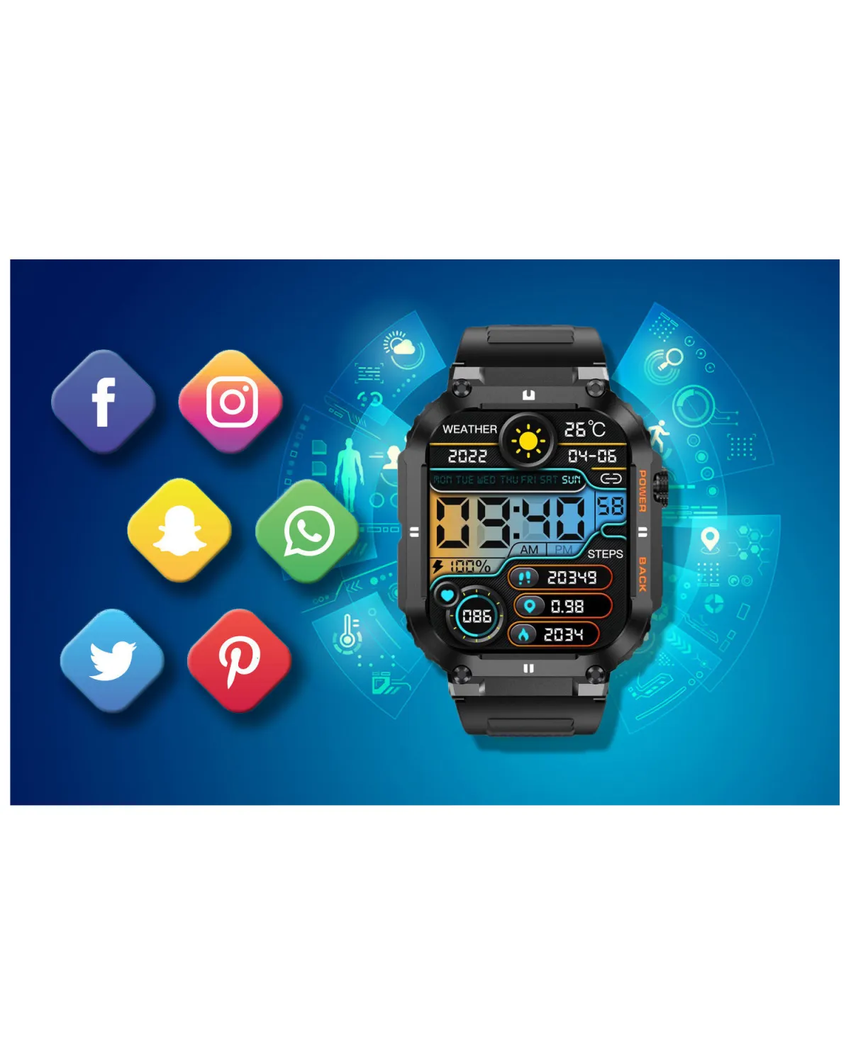SMARTWATCH MĘSKI GRAVITY GT6-1 - WYKONYWANIE POŁĄCZEŃ, MONITOR SNU (sg020a) SMARTWATCH MĘSKI GRAVITY GT6-1 - WYKONYWANIE POŁĄCZEŃ, MONITOR SNU (sg020a)