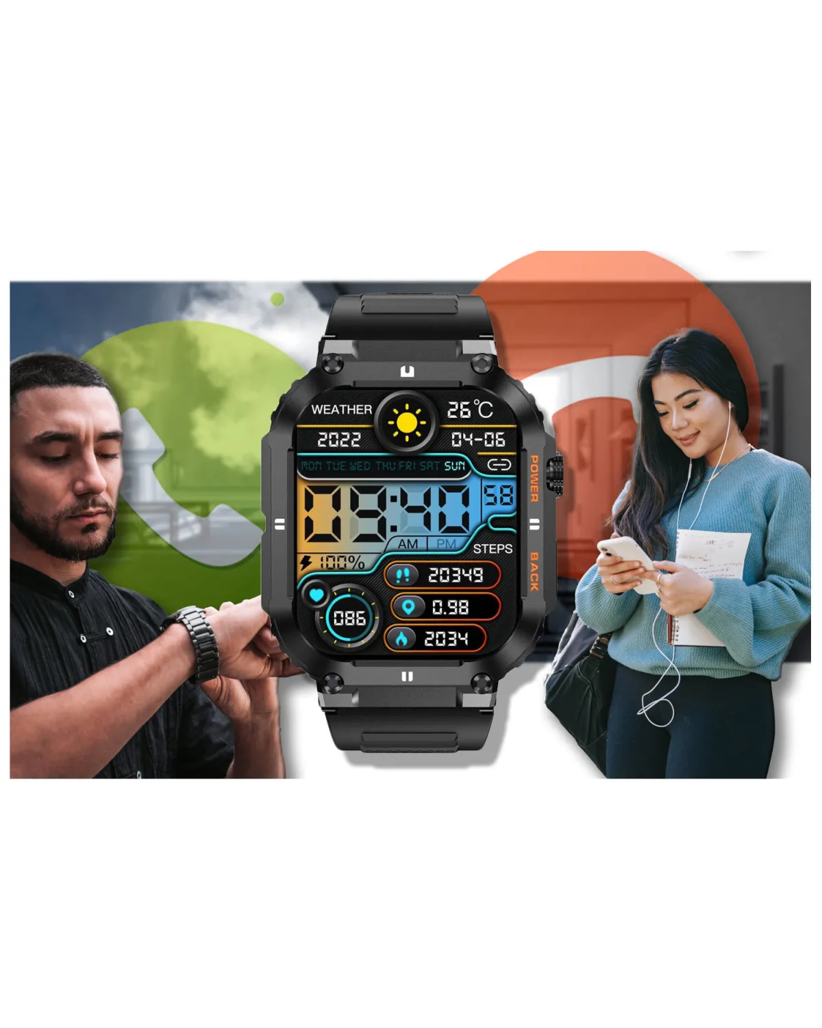 SMARTWATCH MĘSKI GRAVITY GT6-1 - WYKONYWANIE POŁĄCZEŃ, MONITOR SNU (sg020a) SMARTWATCH MĘSKI GRAVITY GT6-1 - WYKONYWANIE POŁĄCZEŃ, MONITOR SNU (sg020a)