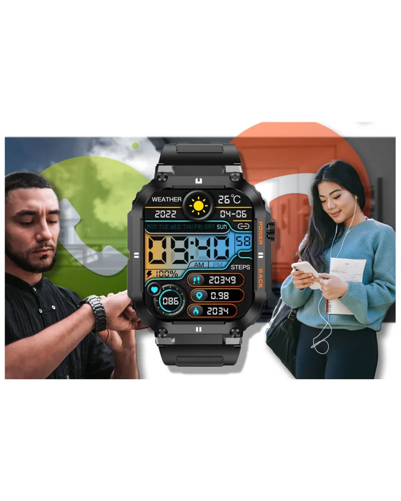SMARTWATCH MĘSKI GRAVITY GT6-1 - WYKONYWANIE POŁĄCZEŃ, MONITOR SNU (sg020a) SMARTWATCH MĘSKI GRAVITY GT6-1 - WYKONYWANIE POŁĄCZEŃ, MONITOR SNU (sg020a)