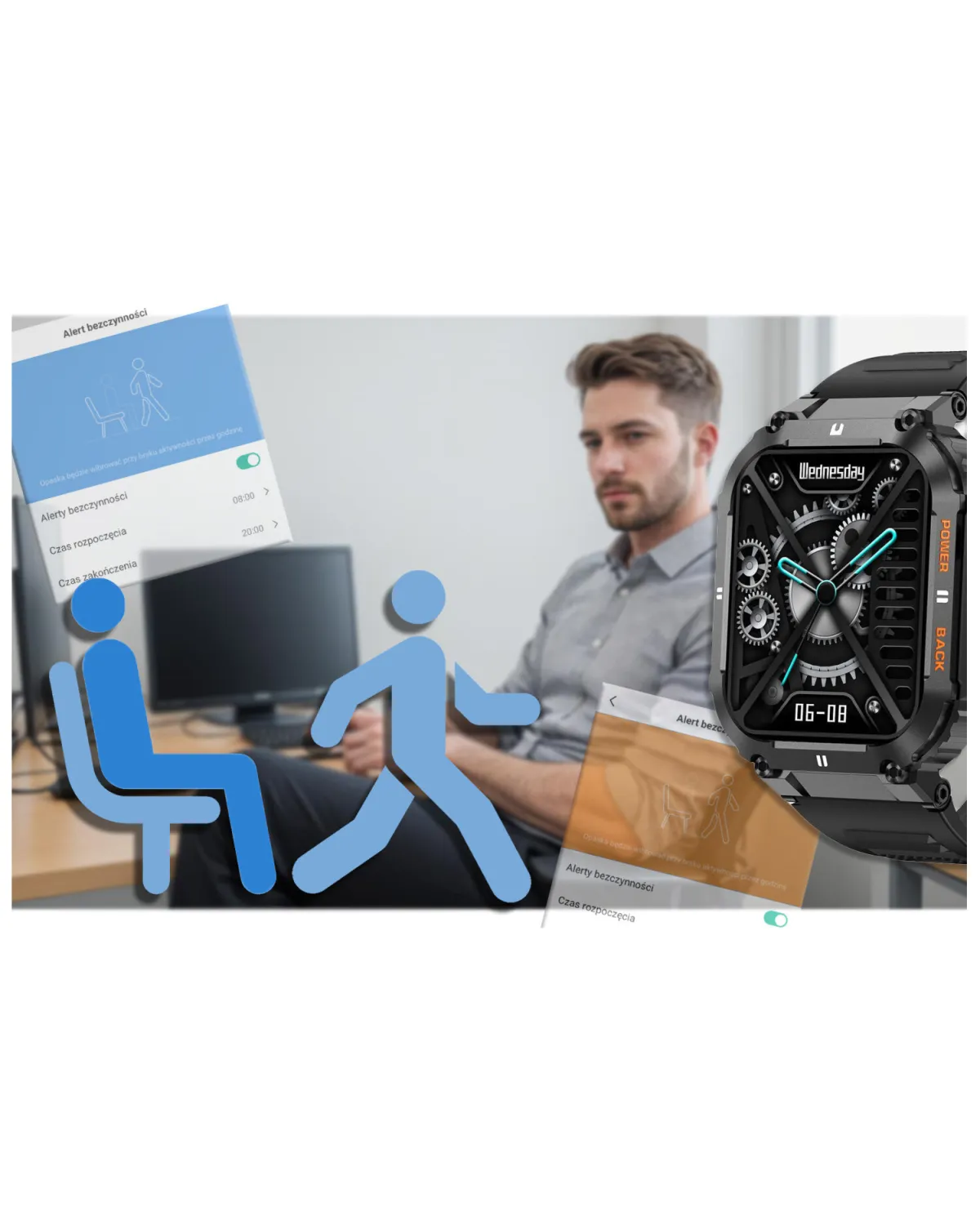 SMARTWATCH MĘSKI GRAVITY GT6-1 - WYKONYWANIE POŁĄCZEŃ, MONITOR SNU (sg020a) SMARTWATCH MĘSKI GRAVITY GT6-1 - WYKONYWANIE POŁĄCZEŃ, MONITOR SNU (sg020a)