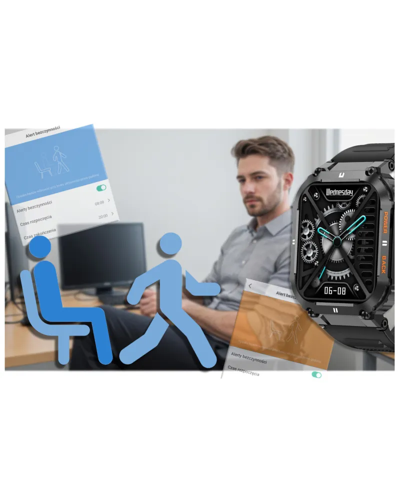 SMARTWATCH MĘSKI GRAVITY GT6-1 - WYKONYWANIE POŁĄCZEŃ, MONITOR SNU (sg020a) SMARTWATCH MĘSKI GRAVITY GT6-1 - WYKONYWANIE POŁĄCZEŃ, MONITOR SNU (sg020a)