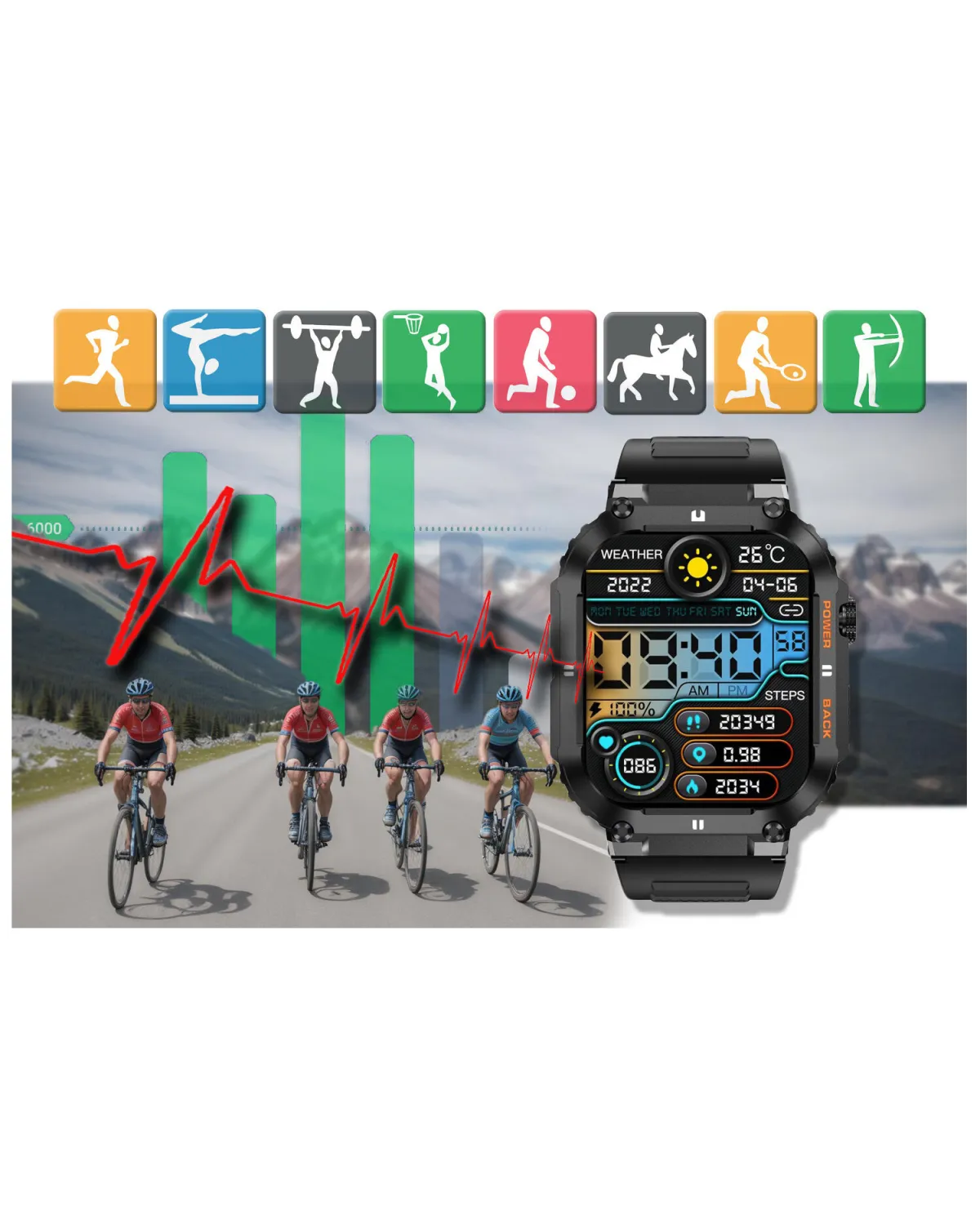 SMARTWATCH MĘSKI GRAVITY GT6-1 - WYKONYWANIE POŁĄCZEŃ, MONITOR SNU (sg020a) SMARTWATCH MĘSKI GRAVITY GT6-1 - WYKONYWANIE POŁĄCZEŃ, MONITOR SNU (sg020a)