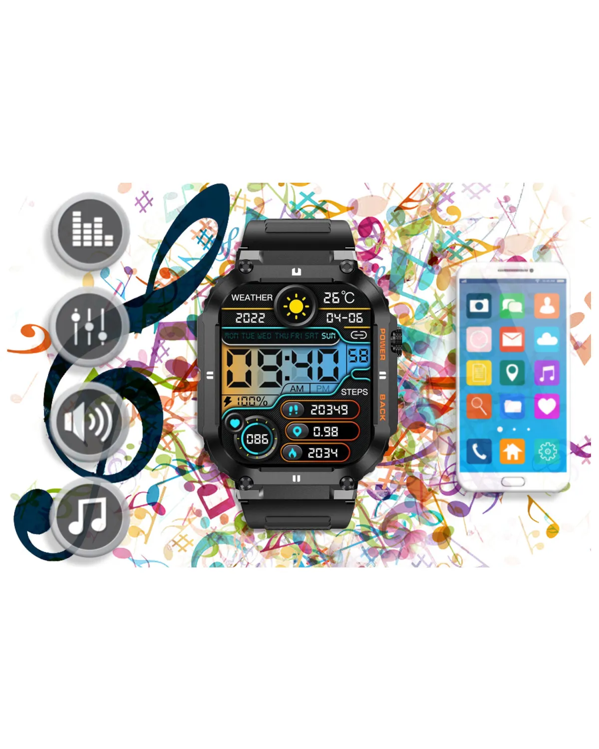 SMARTWATCH MĘSKI GRAVITY GT6-1 - WYKONYWANIE POŁĄCZEŃ, MONITOR SNU (sg020a) SMARTWATCH MĘSKI GRAVITY GT6-1 - WYKONYWANIE POŁĄCZEŃ, MONITOR SNU (sg020a)