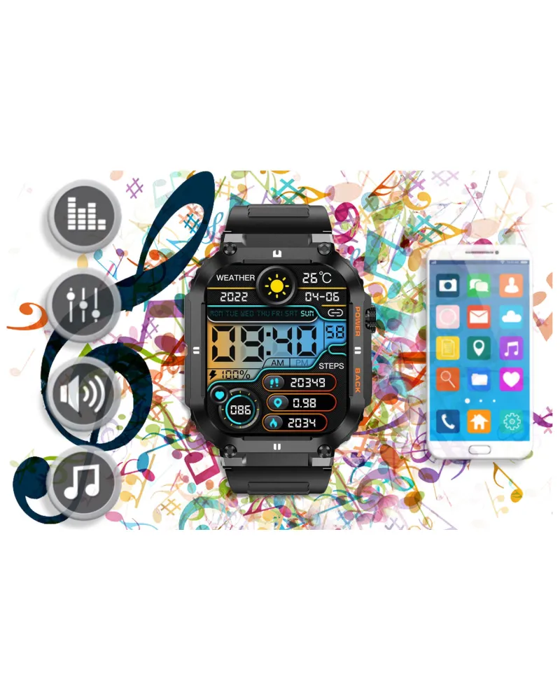 SMARTWATCH MĘSKI GRAVITY GT6-1 - WYKONYWANIE POŁĄCZEŃ, MONITOR SNU (sg020a) SMARTWATCH MĘSKI GRAVITY GT6-1 - WYKONYWANIE POŁĄCZEŃ, MONITOR SNU (sg020a)