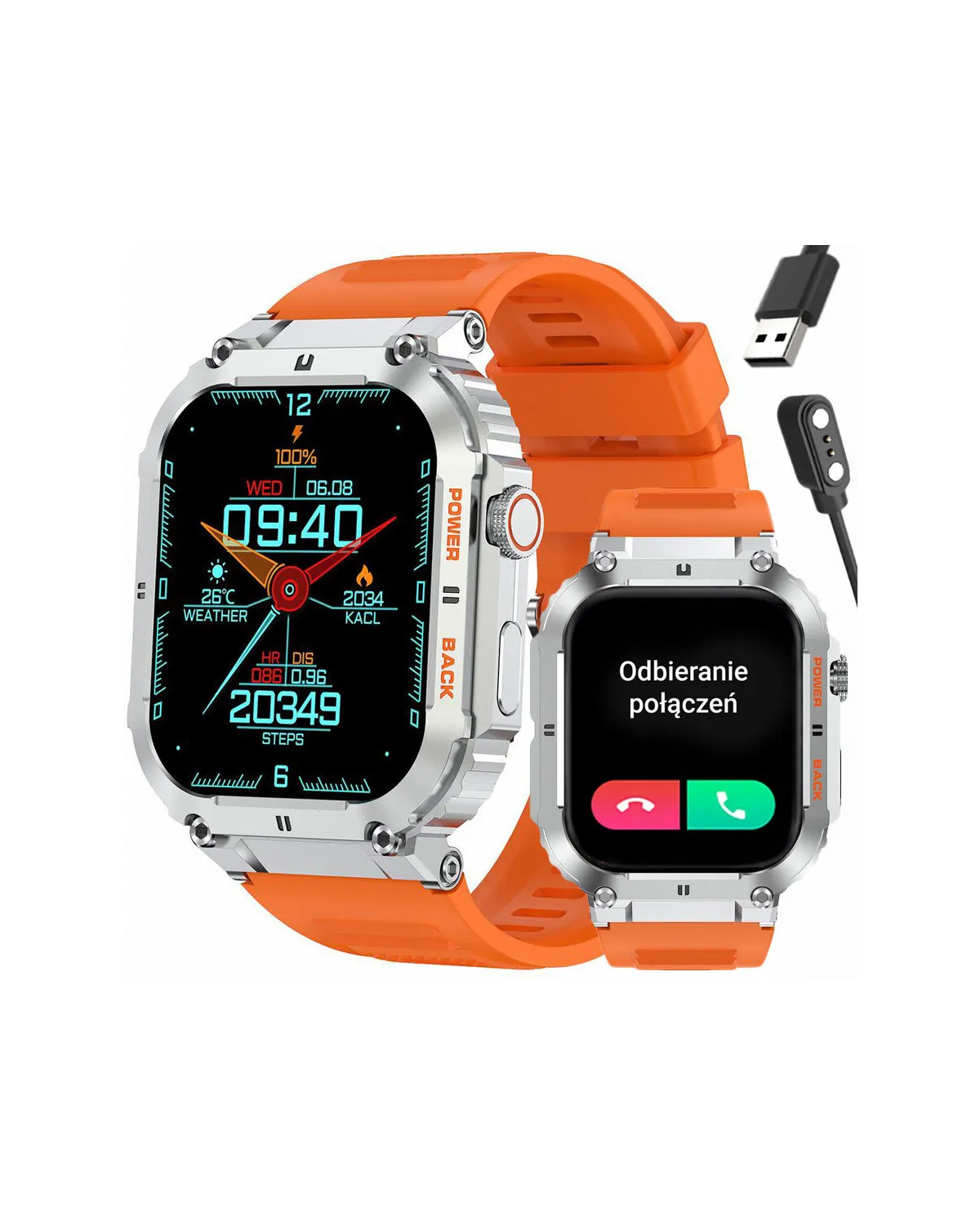 SMARTWATCH MĘSKI GRAVITY GT6-4 - WYKONYWANIE POŁĄCZEŃ, MONITOR SNU (sg020d) SMARTWATCH MĘSKI GRAVITY GT6-4 - WYKONYWANIE POŁĄCZEŃ, MONITOR SNU (sg020d)