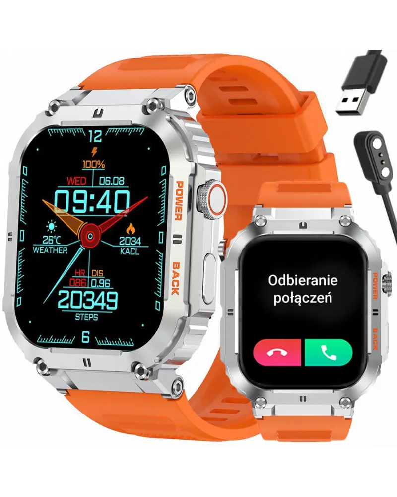 SMARTWATCH MĘSKI GRAVITY GT6-4 - WYKONYWANIE POŁĄCZEŃ, MONITOR SNU (sg020d) SMARTWATCH MĘSKI GRAVITY GT6-4 - WYKONYWANIE POŁĄCZEŃ, MONITOR SNU (sg020d)