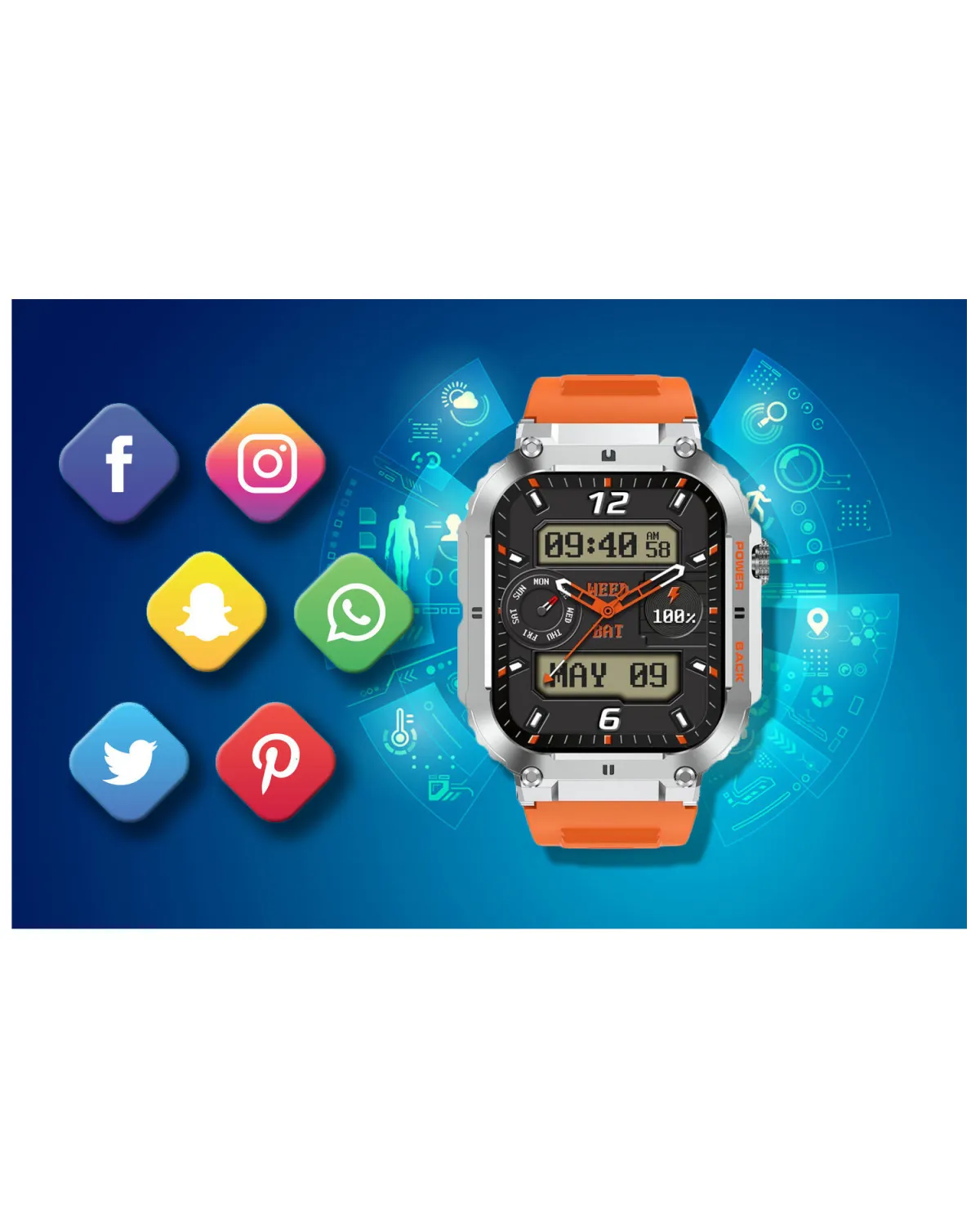 SMARTWATCH MĘSKI GRAVITY GT6-4 - WYKONYWANIE POŁĄCZEŃ, MONITOR SNU (sg020d) SMARTWATCH MĘSKI GRAVITY GT6-4 - WYKONYWANIE POŁĄCZEŃ, MONITOR SNU (sg020d)