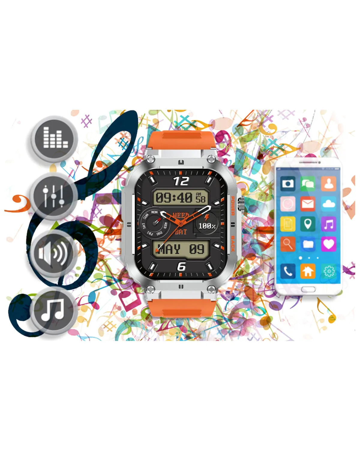 SMARTWATCH MĘSKI GRAVITY GT6-4 - WYKONYWANIE POŁĄCZEŃ, MONITOR SNU (sg020d) SMARTWATCH MĘSKI GRAVITY GT6-4 - WYKONYWANIE POŁĄCZEŃ, MONITOR SNU (sg020d)