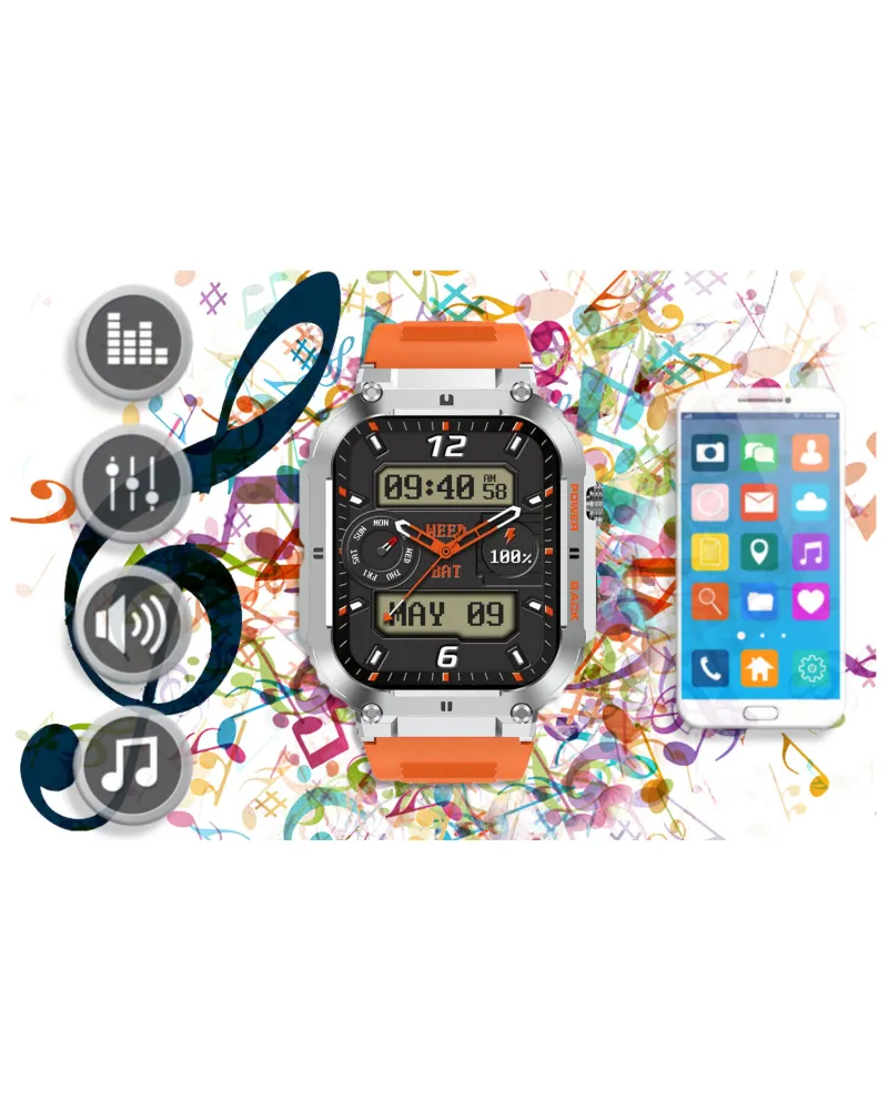 SMARTWATCH MĘSKI GRAVITY GT6-4 - WYKONYWANIE POŁĄCZEŃ, MONITOR SNU (sg020d) SMARTWATCH MĘSKI GRAVITY GT6-4 - WYKONYWANIE POŁĄCZEŃ, MONITOR SNU (sg020d)