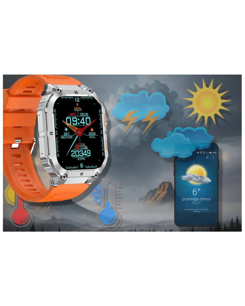 SMARTWATCH MĘSKI GRAVITY GT6-4 - WYKONYWANIE POŁĄCZEŃ, MONITOR SNU (sg020d) SMARTWATCH MĘSKI GRAVITY GT6-4 - WYKONYWANIE POŁĄCZEŃ, MONITOR SNU (sg020d)