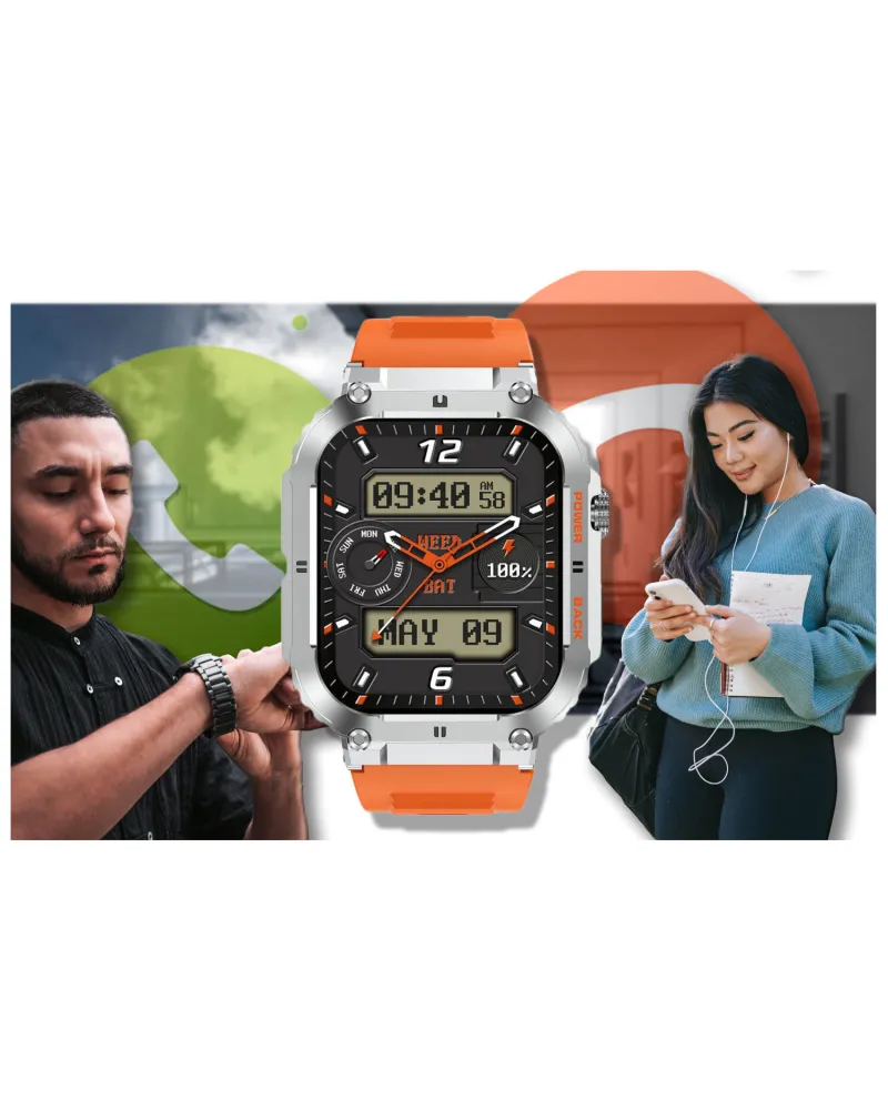 SMARTWATCH MĘSKI GRAVITY GT6-4 - WYKONYWANIE POŁĄCZEŃ, MONITOR SNU (sg020d) SMARTWATCH MĘSKI GRAVITY GT6-4 - WYKONYWANIE POŁĄCZEŃ, MONITOR SNU (sg020d)