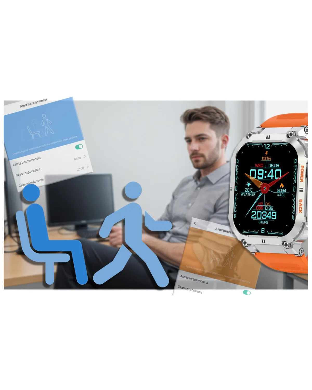 SMARTWATCH MĘSKI GRAVITY GT6-4 - WYKONYWANIE POŁĄCZEŃ, MONITOR SNU (sg020d) SMARTWATCH MĘSKI GRAVITY GT6-4 - WYKONYWANIE POŁĄCZEŃ, MONITOR SNU (sg020d)
