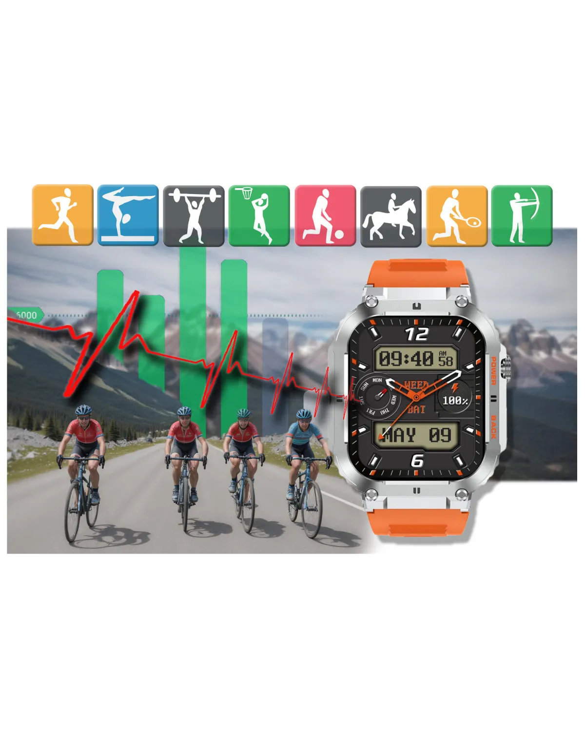 SMARTWATCH MĘSKI GRAVITY GT6-4 - WYKONYWANIE POŁĄCZEŃ, MONITOR SNU (sg020d) SMARTWATCH MĘSKI GRAVITY GT6-4 - WYKONYWANIE POŁĄCZEŃ, MONITOR SNU (sg020d)