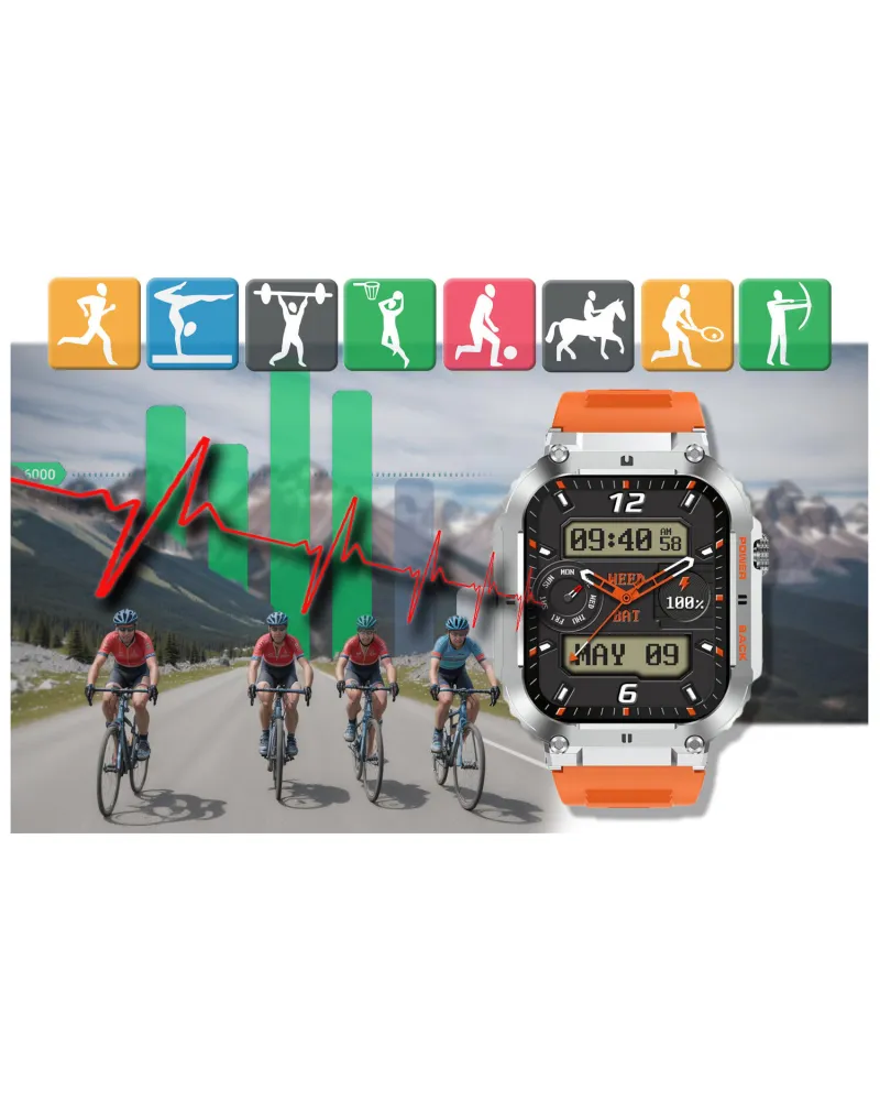 SMARTWATCH MĘSKI GRAVITY GT6-4 - WYKONYWANIE POŁĄCZEŃ, MONITOR SNU (sg020d) SMARTWATCH MĘSKI GRAVITY GT6-4 - WYKONYWANIE POŁĄCZEŃ, MONITOR SNU (sg020d)