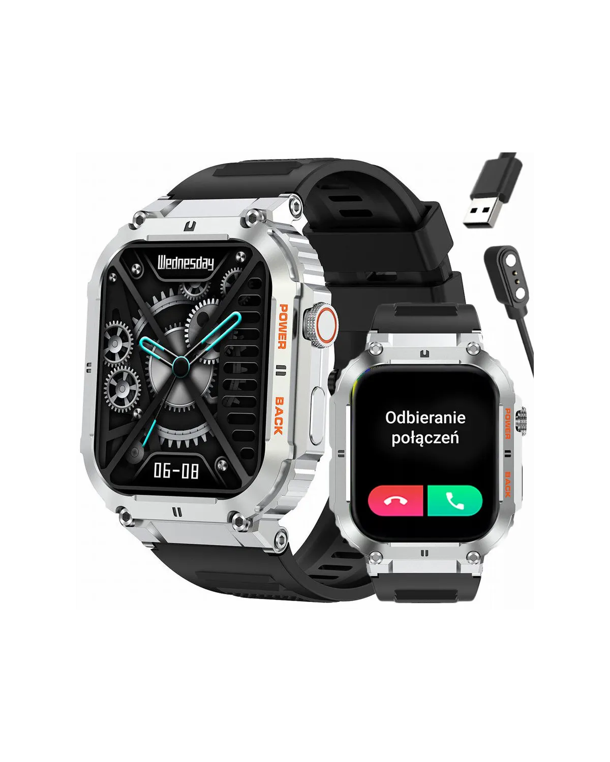SMARTWATCH MĘSKI GRAVITY GT6-5 - WYKONYWANIE POŁĄCZEŃ, MONITOR SNU (sg020e) SMARTWATCH MĘSKI GRAVITY GT6-5 - WYKONYWANIE POŁĄCZEŃ, MONITOR SNU (sg020e)
