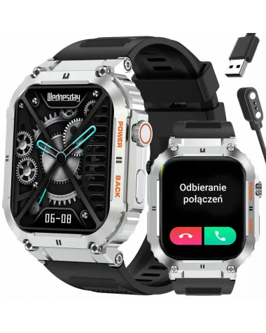 SMARTWATCH MĘSKI GRAVITY GT6-5 - WYKONYWANIE POŁĄCZEŃ, MONITOR SNU (sg020e)