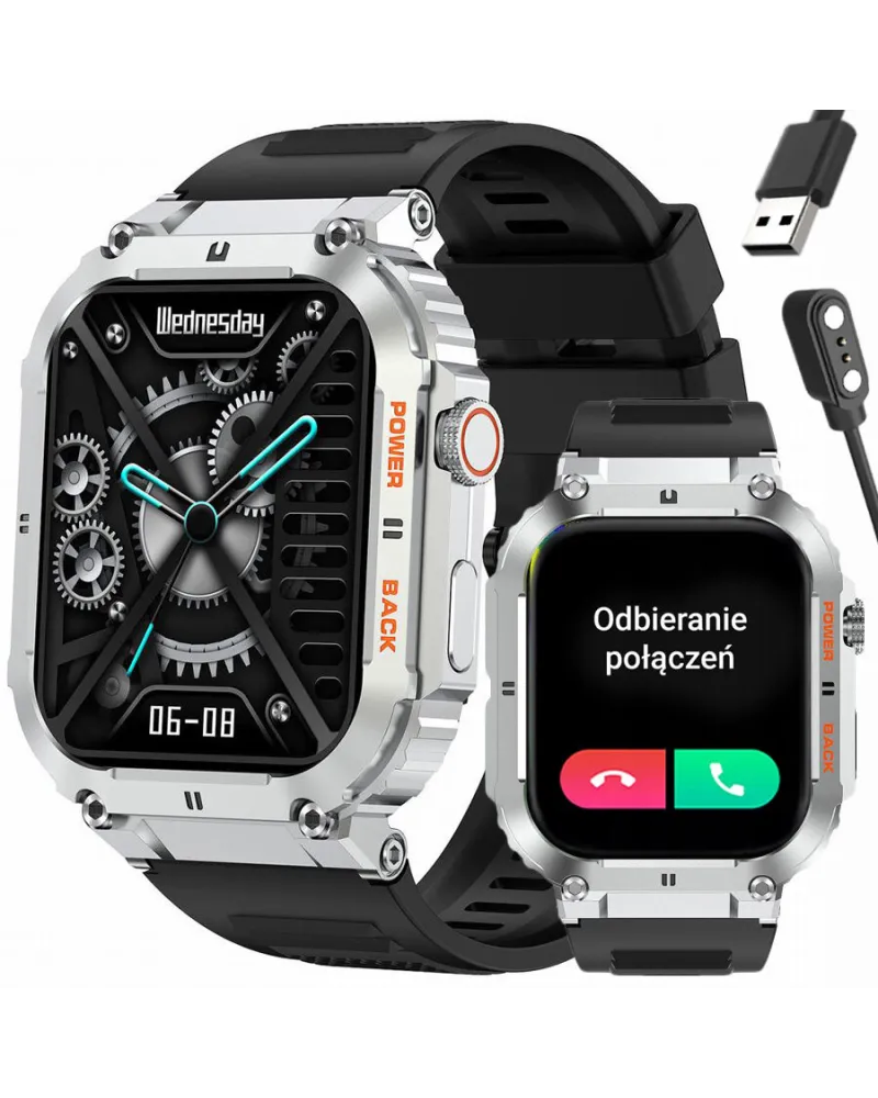 SMARTWATCH MĘSKI GRAVITY GT6-5 - WYKONYWANIE POŁĄCZEŃ, MONITOR SNU (sg020e) SMARTWATCH MĘSKI GRAVITY GT6-5 - WYKONYWANIE POŁĄCZEŃ, MONITOR SNU (sg020e)