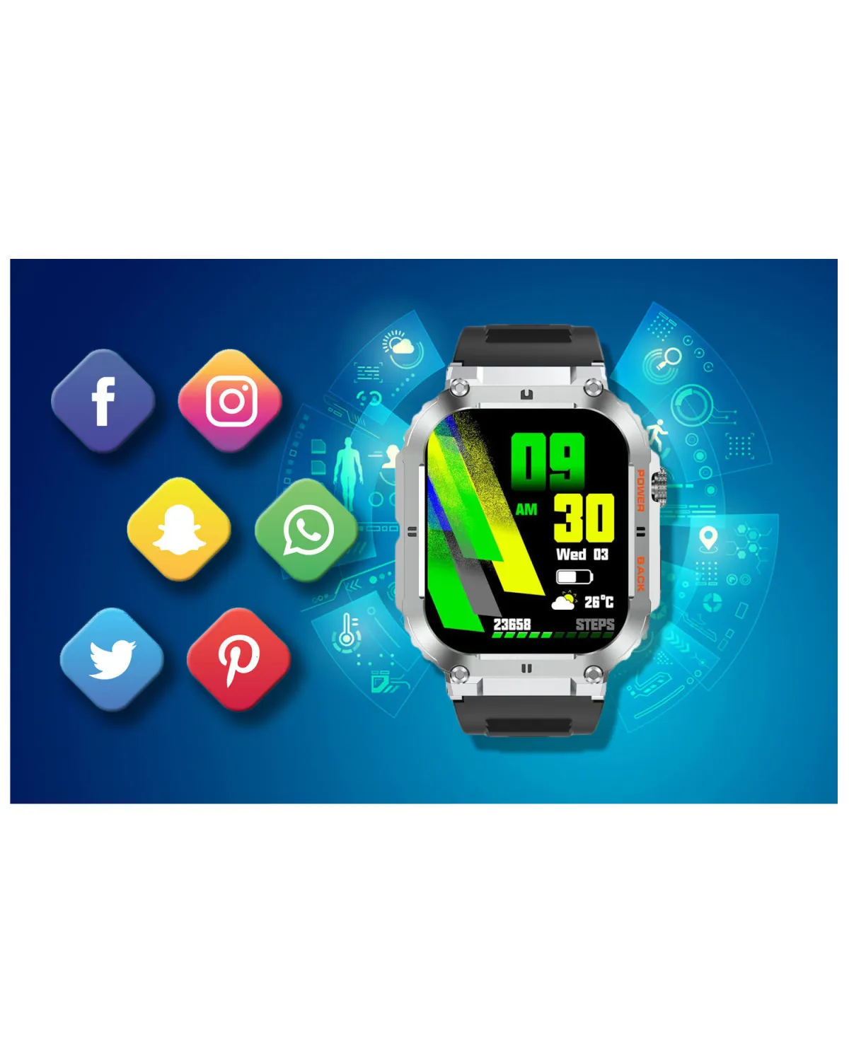 SMARTWATCH MĘSKI GRAVITY GT6-5 - WYKONYWANIE POŁĄCZEŃ, MONITOR SNU (sg020e) SMARTWATCH MĘSKI GRAVITY GT6-5 - WYKONYWANIE POŁĄCZEŃ, MONITOR SNU (sg020e)