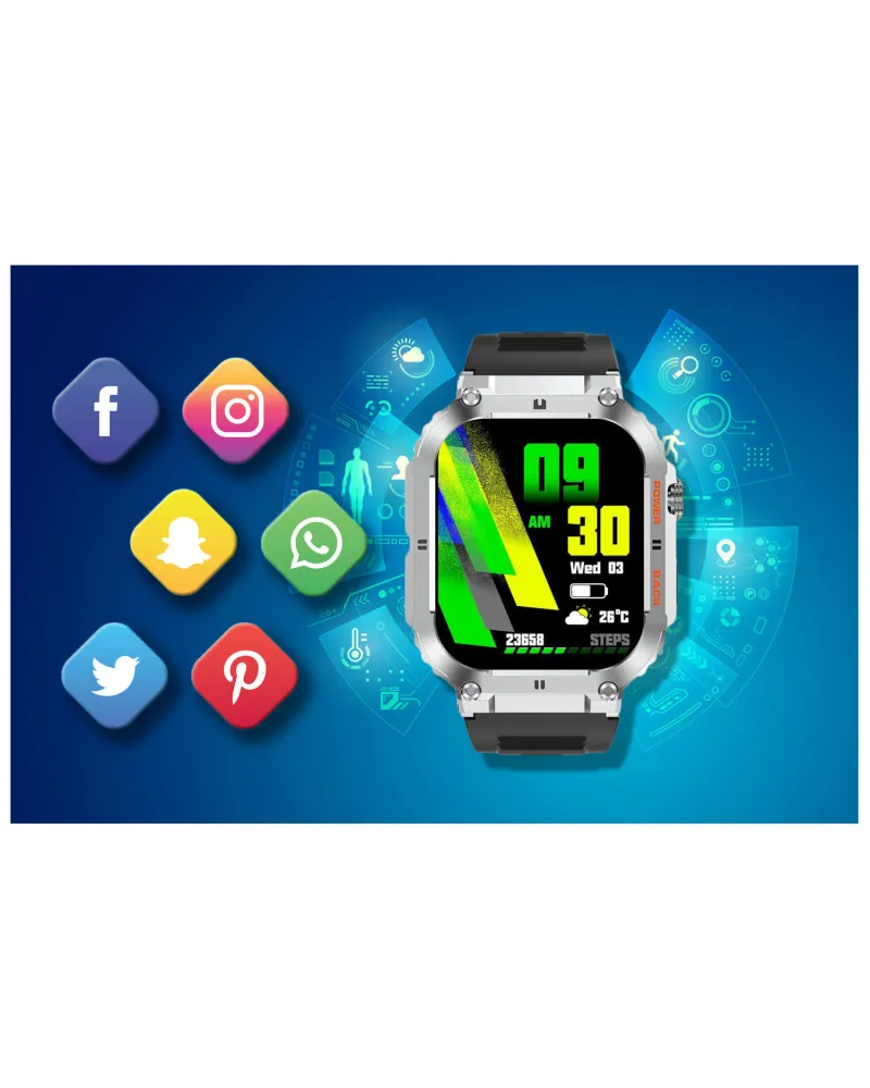 SMARTWATCH MĘSKI GRAVITY GT6-5 - WYKONYWANIE POŁĄCZEŃ, MONITOR SNU (sg020e) SMARTWATCH MĘSKI GRAVITY GT6-5 - WYKONYWANIE POŁĄCZEŃ, MONITOR SNU (sg020e)