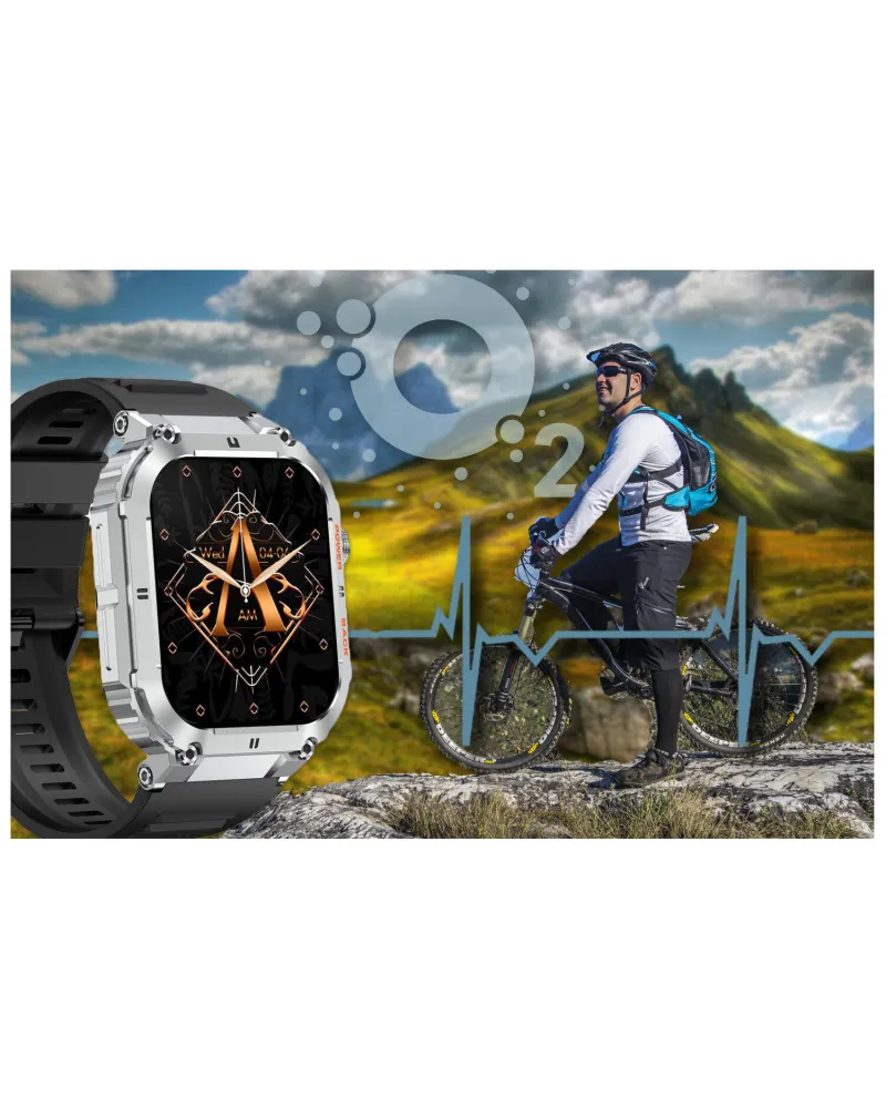 SMARTWATCH MĘSKI GRAVITY GT6-5 - WYKONYWANIE POŁĄCZEŃ, MONITOR SNU (sg020e) SMARTWATCH MĘSKI GRAVITY GT6-5 - WYKONYWANIE POŁĄCZEŃ, MONITOR SNU (sg020e)