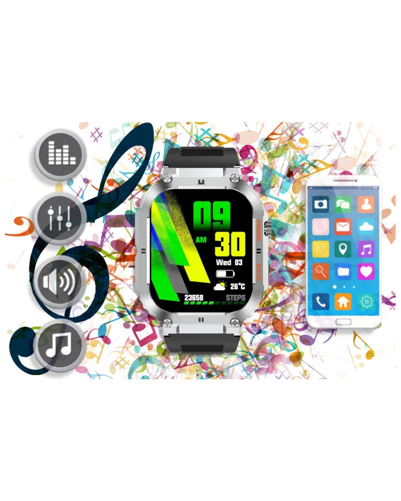 SMARTWATCH MĘSKI GRAVITY GT6-5 - WYKONYWANIE POŁĄCZEŃ, MONITOR SNU (sg020e) SMARTWATCH MĘSKI GRAVITY GT6-5 - WYKONYWANIE POŁĄCZEŃ, MONITOR SNU (sg020e)