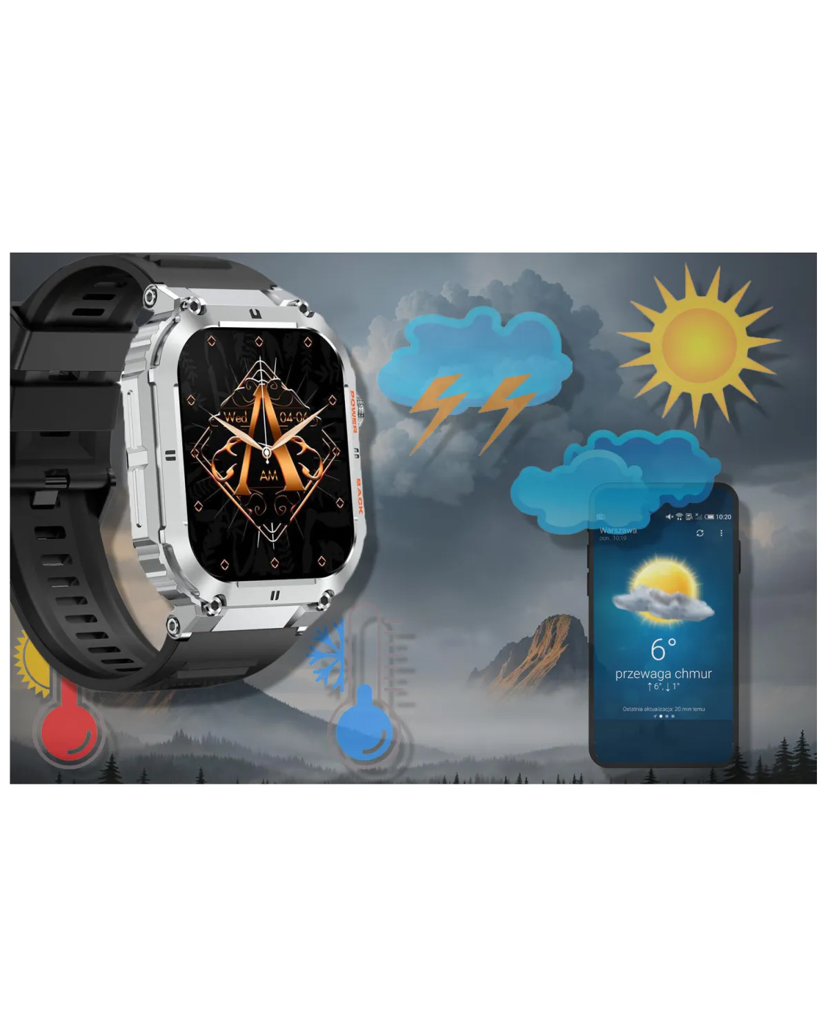 SMARTWATCH MĘSKI GRAVITY GT6-5 - WYKONYWANIE POŁĄCZEŃ, MONITOR SNU (sg020e) SMARTWATCH MĘSKI GRAVITY GT6-5 - WYKONYWANIE POŁĄCZEŃ, MONITOR SNU (sg020e)