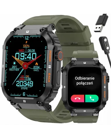SMARTWATCH MĘSKI GRAVITY GT6-6 - WYKONYWANIE POŁĄCZEŃ, MONITOR SNU (sg020f)