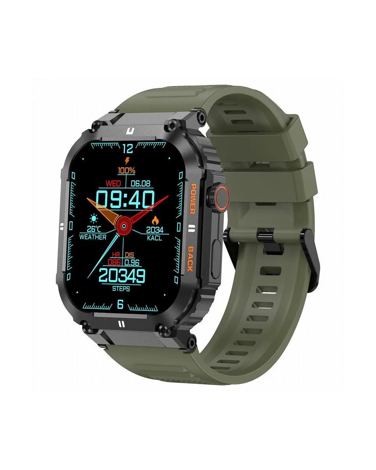 SMARTWATCH MĘSKI GRAVITY GT6-6 - WYKONYWANIE POŁĄCZEŃ, MONITOR SNU (sg020f)