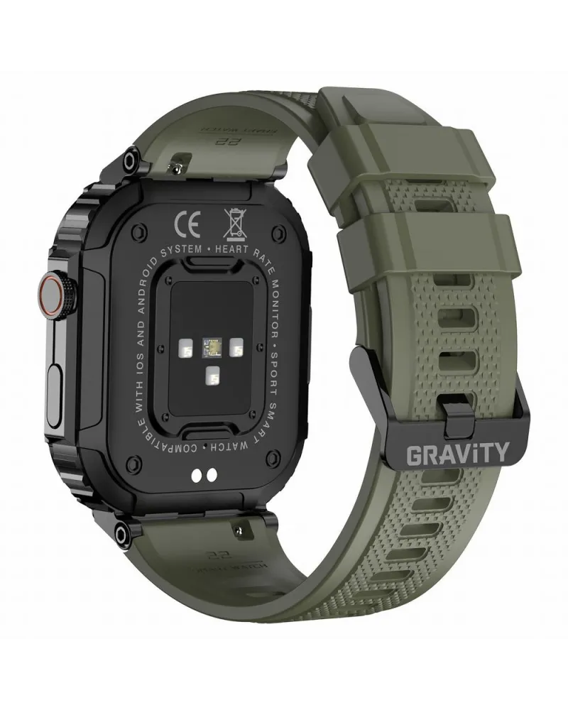 SMARTWATCH MĘSKI GRAVITY GT6-6 - WYKONYWANIE POŁĄCZEŃ, MONITOR SNU (sg020f)