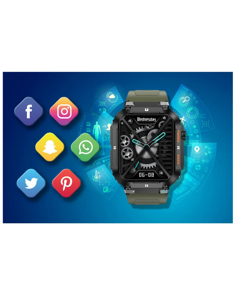 SMARTWATCH MĘSKI GRAVITY GT6-6 - WYKONYWANIE POŁĄCZEŃ, MONITOR SNU (sg020f)