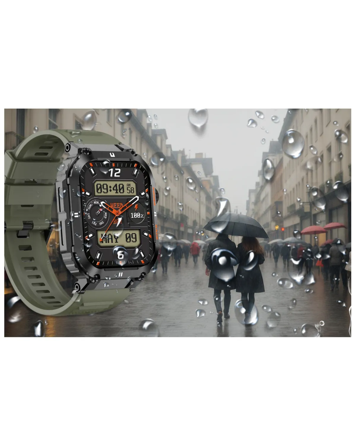 SMARTWATCH MĘSKI GRAVITY GT6-6 - WYKONYWANIE POŁĄCZEŃ, MONITOR SNU (sg020f)