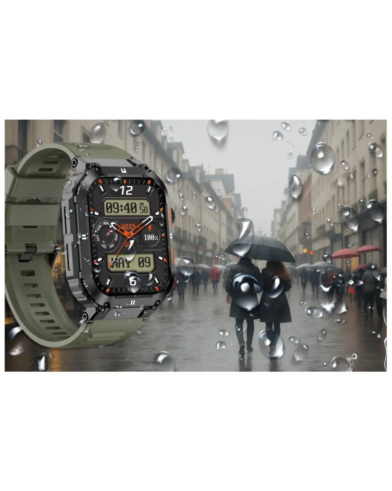 SMARTWATCH MĘSKI GRAVITY GT6-6 - WYKONYWANIE POŁĄCZEŃ, MONITOR SNU (sg020f)