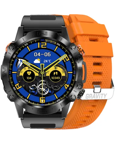 SMARTWATCH MĘSKI GRAVITY GT20-3 - AMOLED, DODATKOWY PASEK (sg024c)