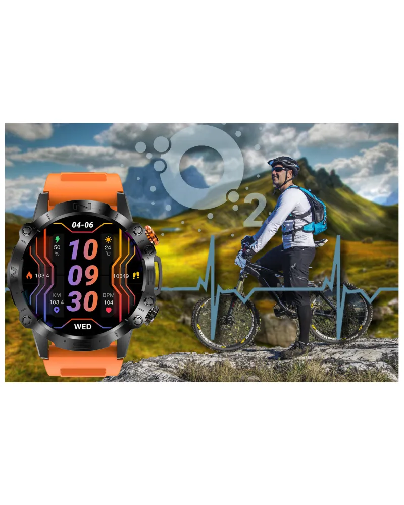 SMARTWATCH MĘSKI GRAVITY GT20-3 - AMOLED, DODATKOWY PASEK (sg024c)