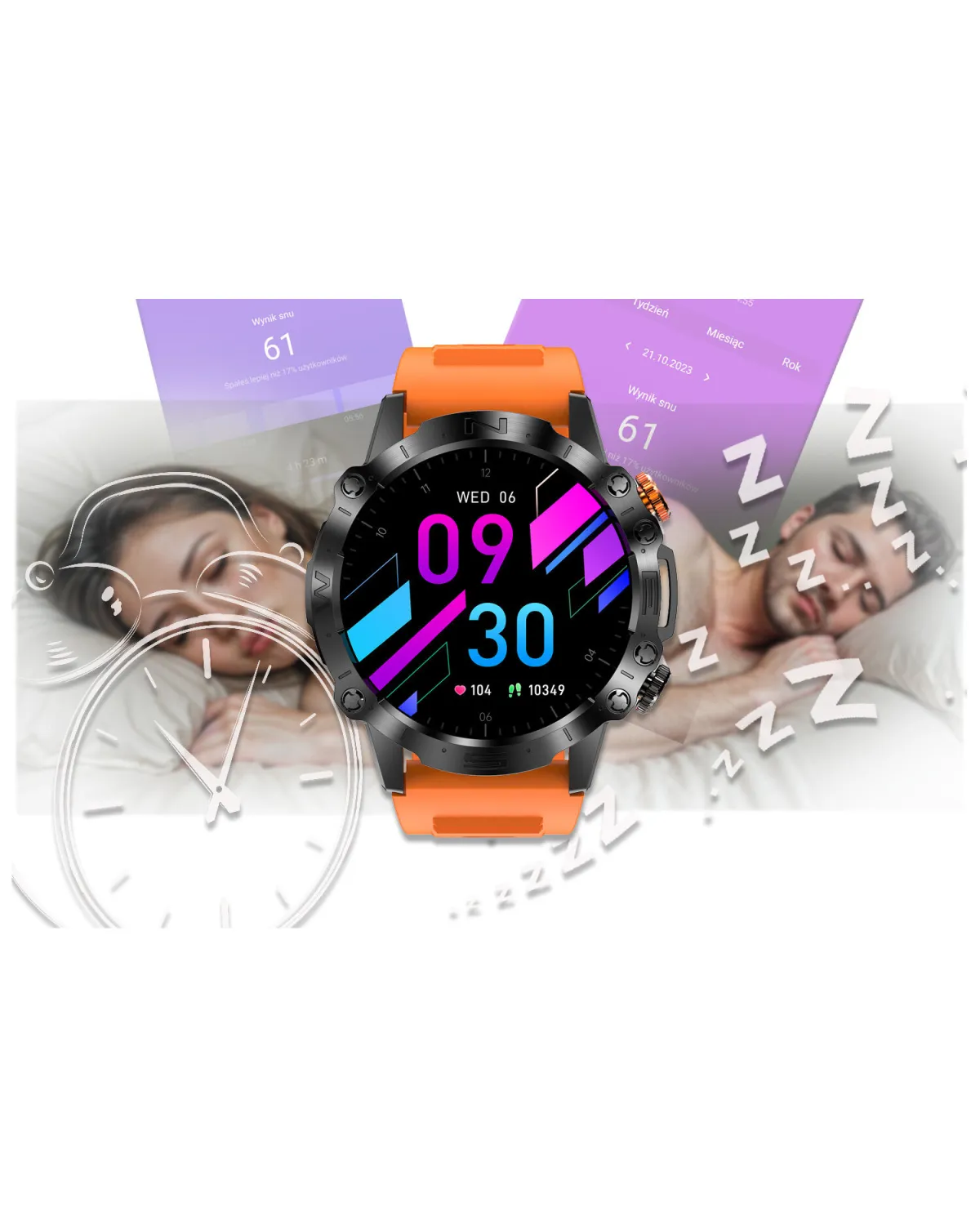 SMARTWATCH MĘSKI GRAVITY GT20-3 - AMOLED, DODATKOWY PASEK (sg024c)