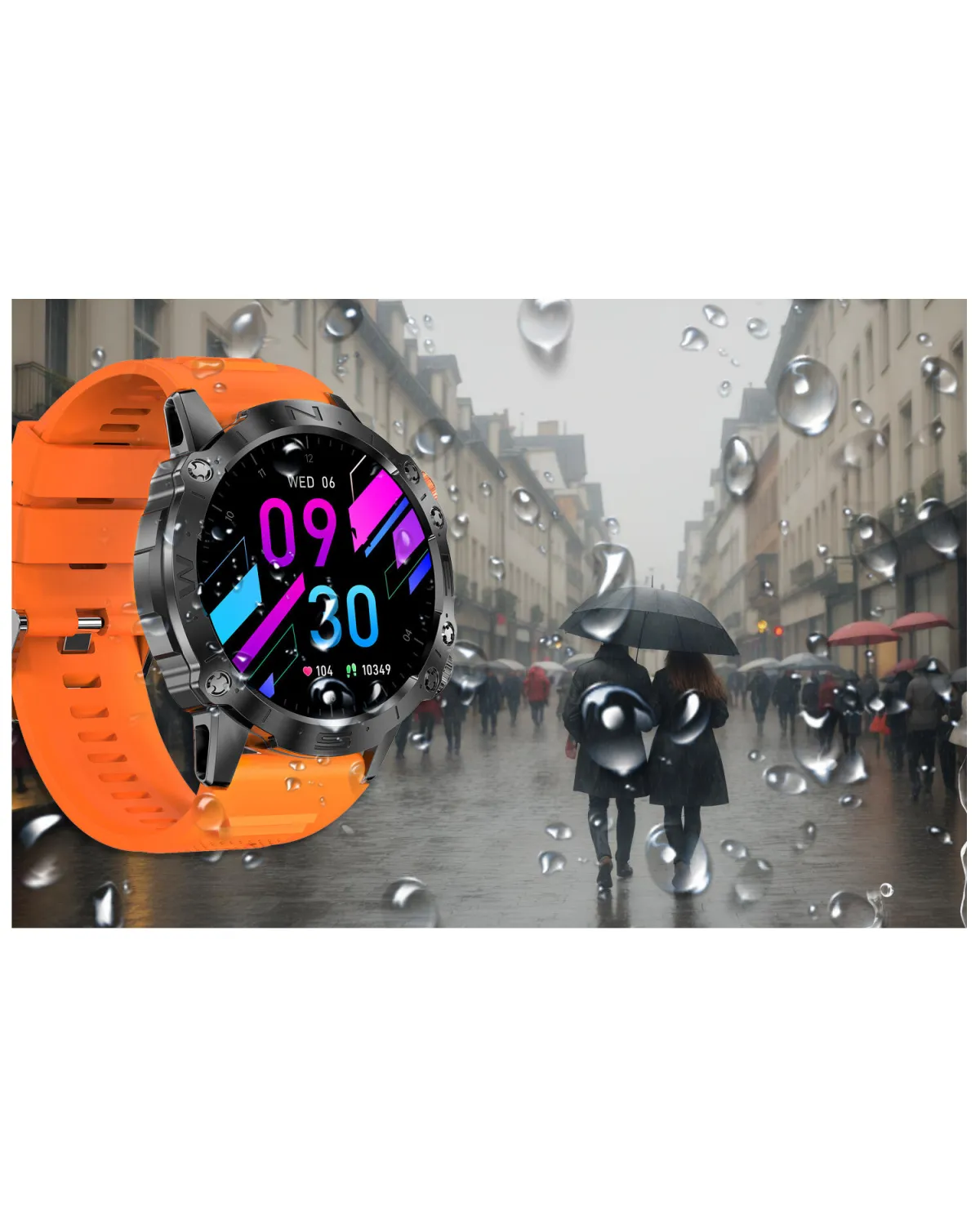 SMARTWATCH MĘSKI GRAVITY GT20-3 - AMOLED, DODATKOWY PASEK (sg024c)