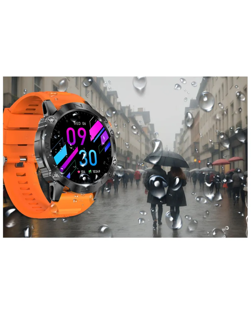 SMARTWATCH MĘSKI GRAVITY GT20-3 - AMOLED, DODATKOWY PASEK (sg024c)
