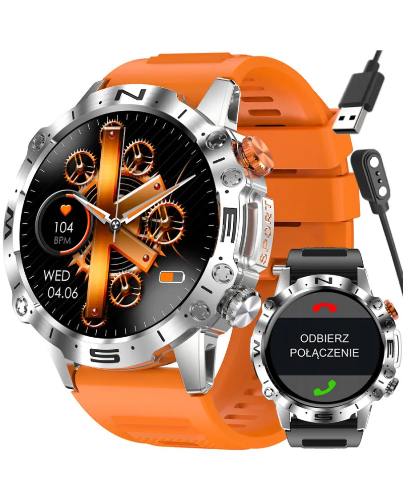 SMARTWATCH MĘSKI GRAVITY GT20-4 - AMOLED, DODATKOWY PASEK (sg024d) SMARTWATCH MĘSKI GRAVITY GT20-4 - AMOLED, DODATKOWY PASEK (sg024d)