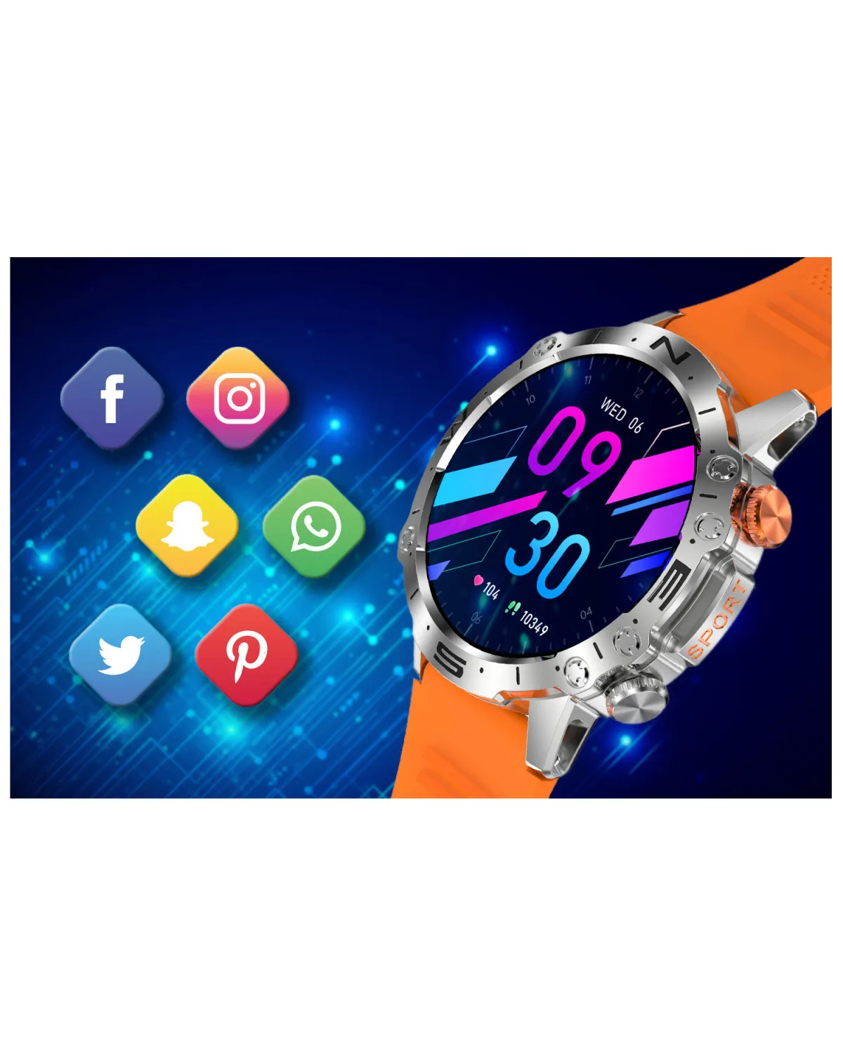 SMARTWATCH MĘSKI GRAVITY GT20-4 - AMOLED, DODATKOWY PASEK (sg024d) SMARTWATCH MĘSKI GRAVITY GT20-4 - AMOLED, DODATKOWY PASEK (sg024d)