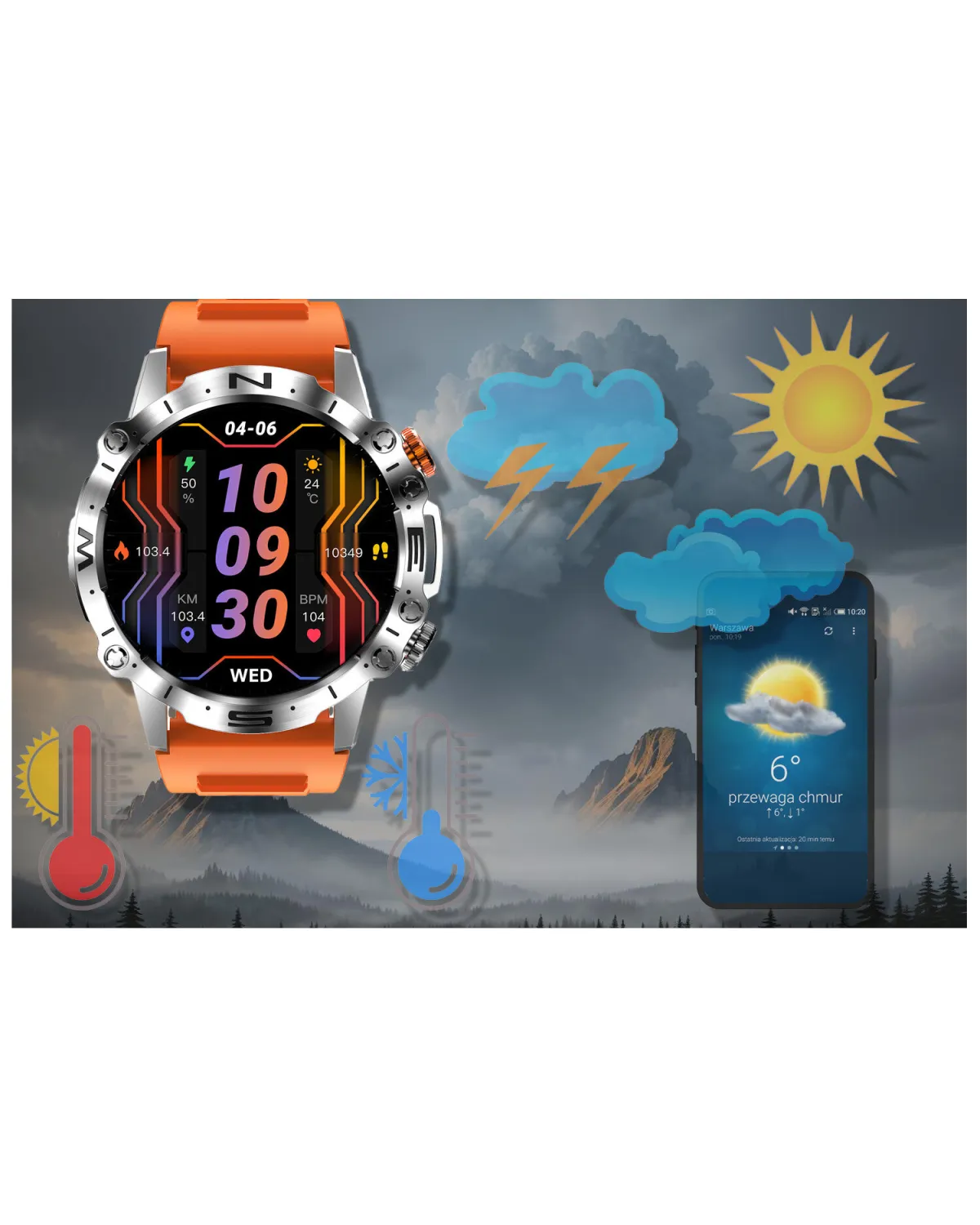 SMARTWATCH MĘSKI GRAVITY GT20-4 - AMOLED, DODATKOWY PASEK (sg024d) SMARTWATCH MĘSKI GRAVITY GT20-4 - AMOLED, DODATKOWY PASEK (sg024d)
